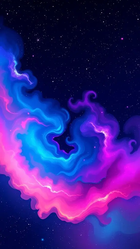 vibrant cosmic nebula artwork