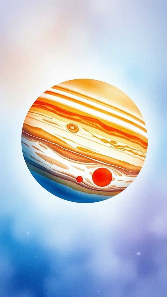 vibrant cosmic planet illustration