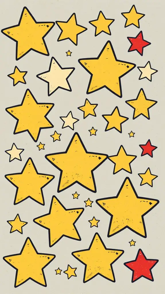 vintage distressed star clipart