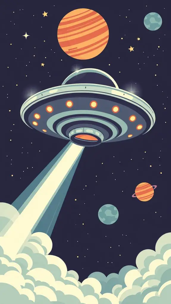 vintage ufo clipart collection