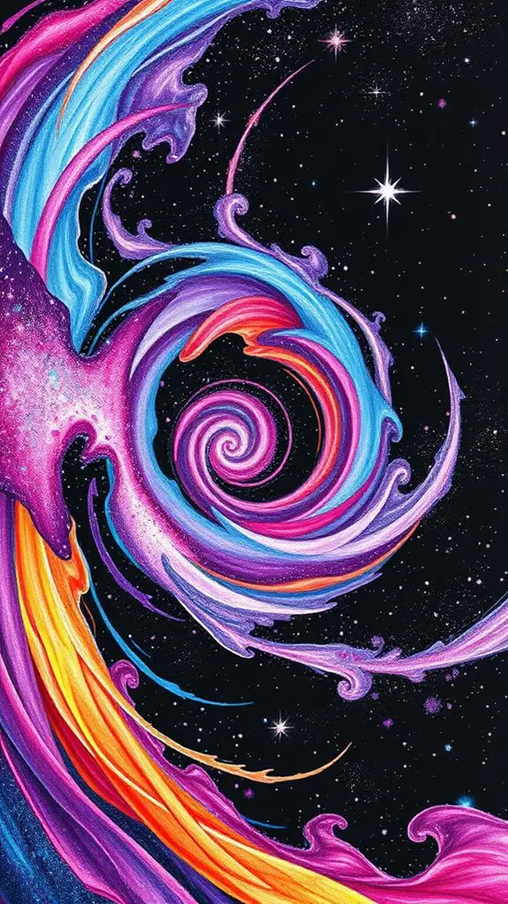 vivid cosmic spiral artwork