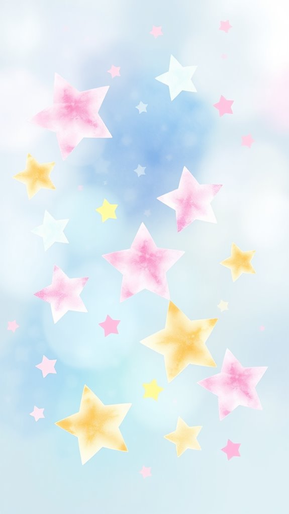 watercolor star blend clipart
