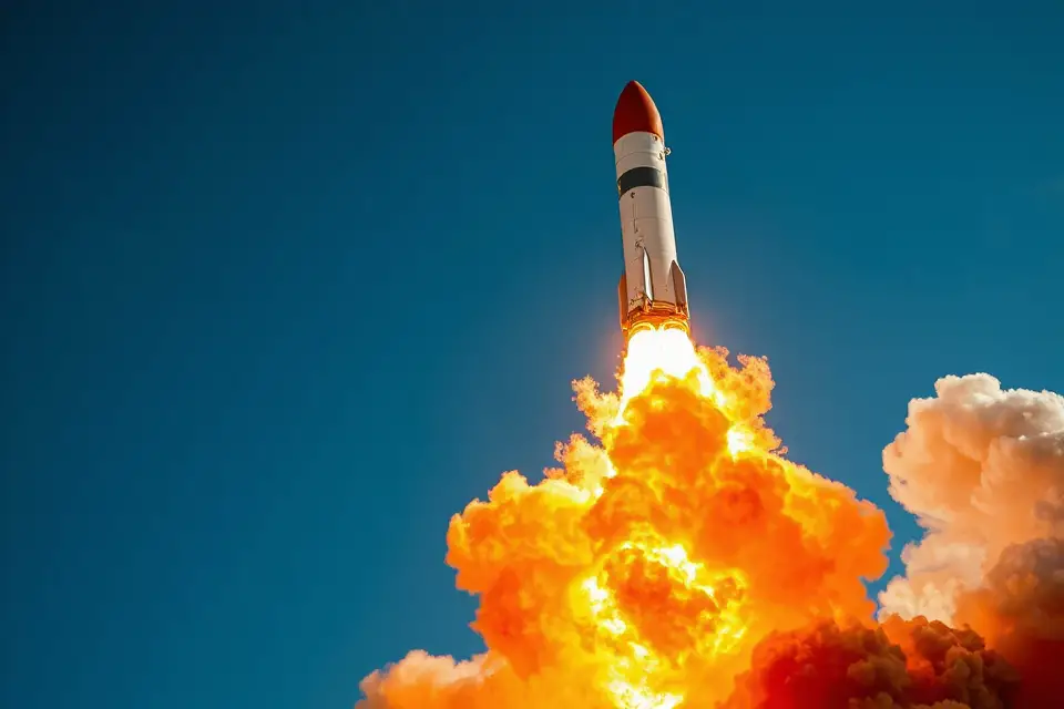 artistic rocket flames exploration