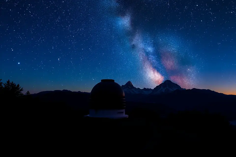 astronomy observatory mountain silhouette