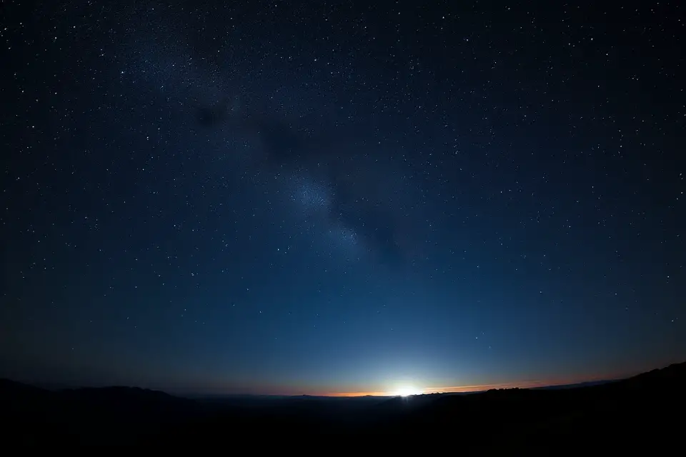 breathtaking starry night photo