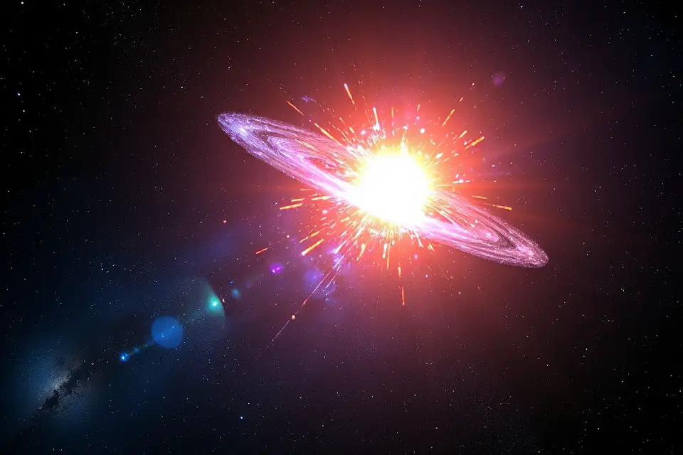 bright supernova stock photo