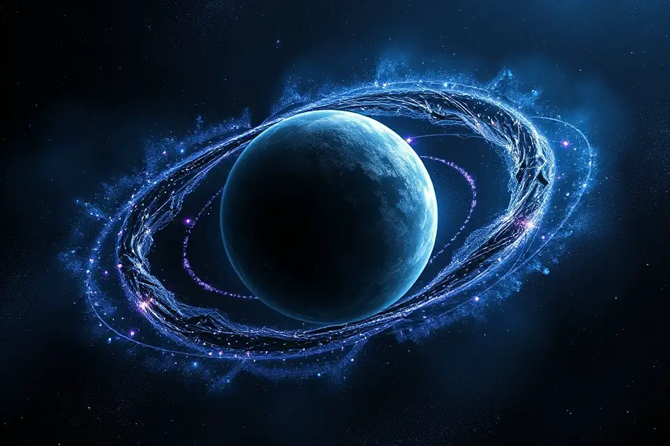 captivating dark matter illustration
