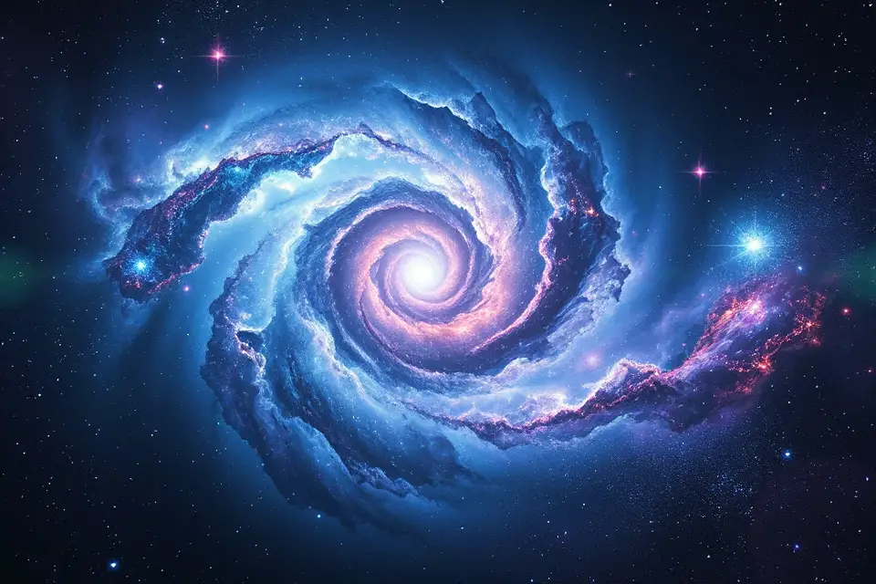 captivating galaxy background photo