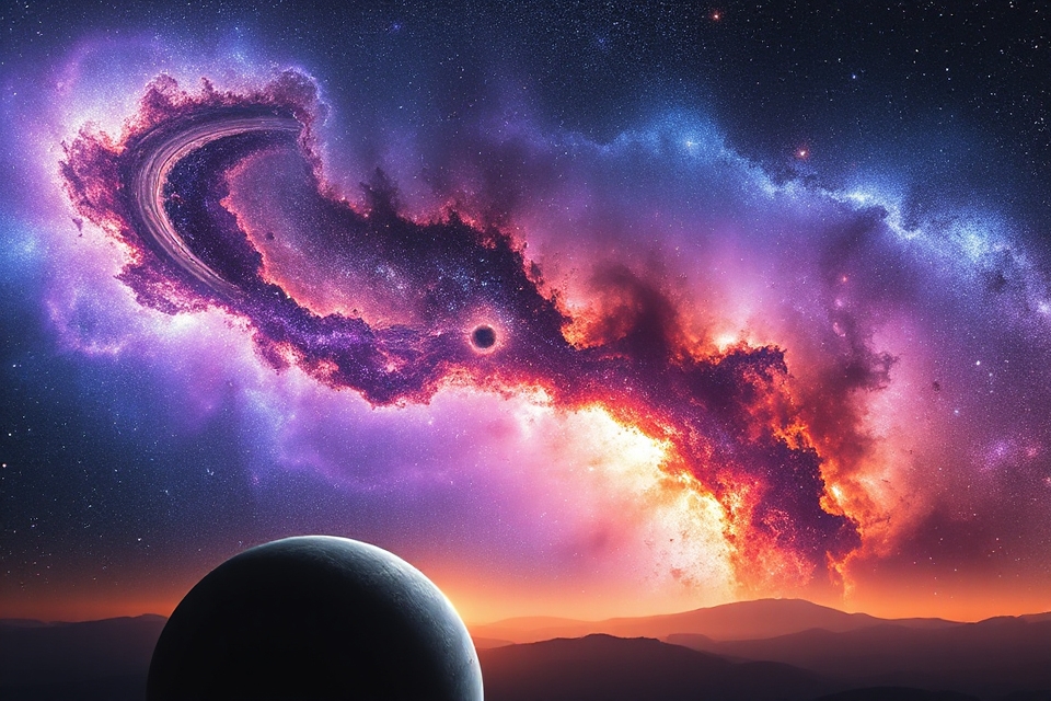 celestial bodies in space