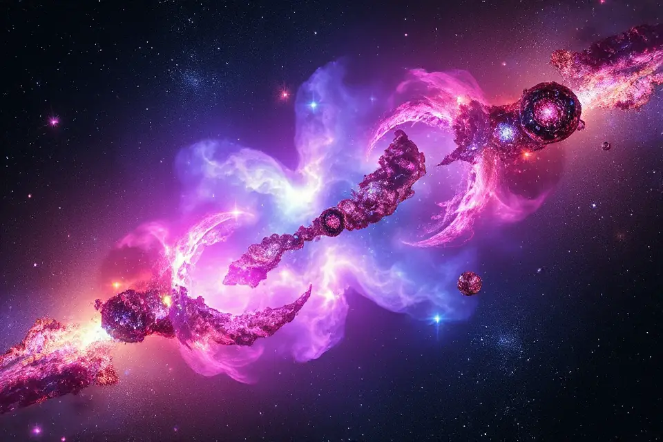 colorful nebula cosmic beauty