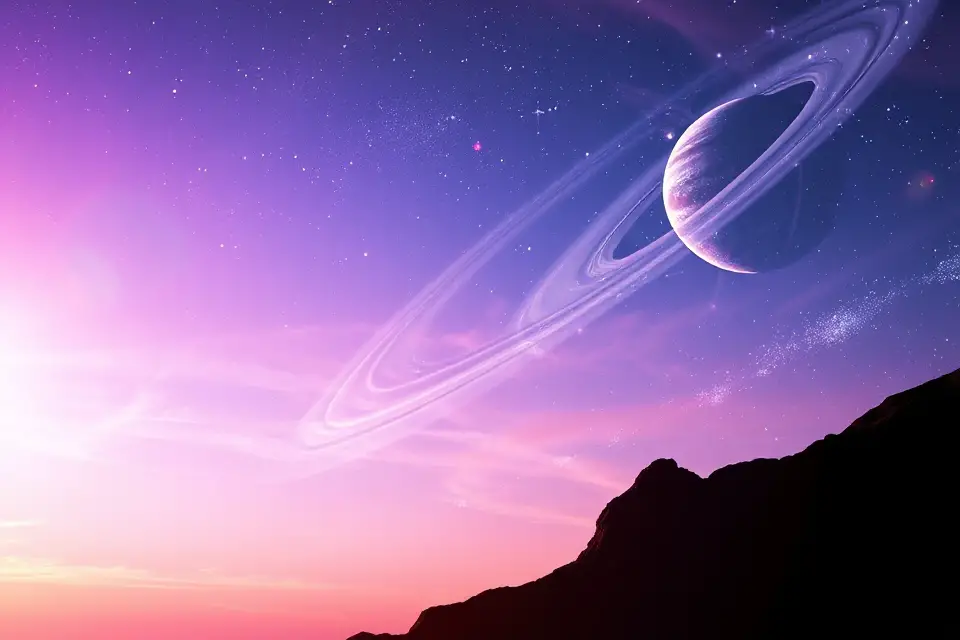 colorful space horizon imagery
