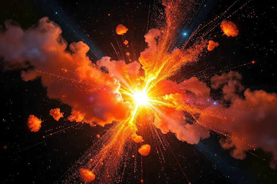 colorful stardust cosmic explosion
