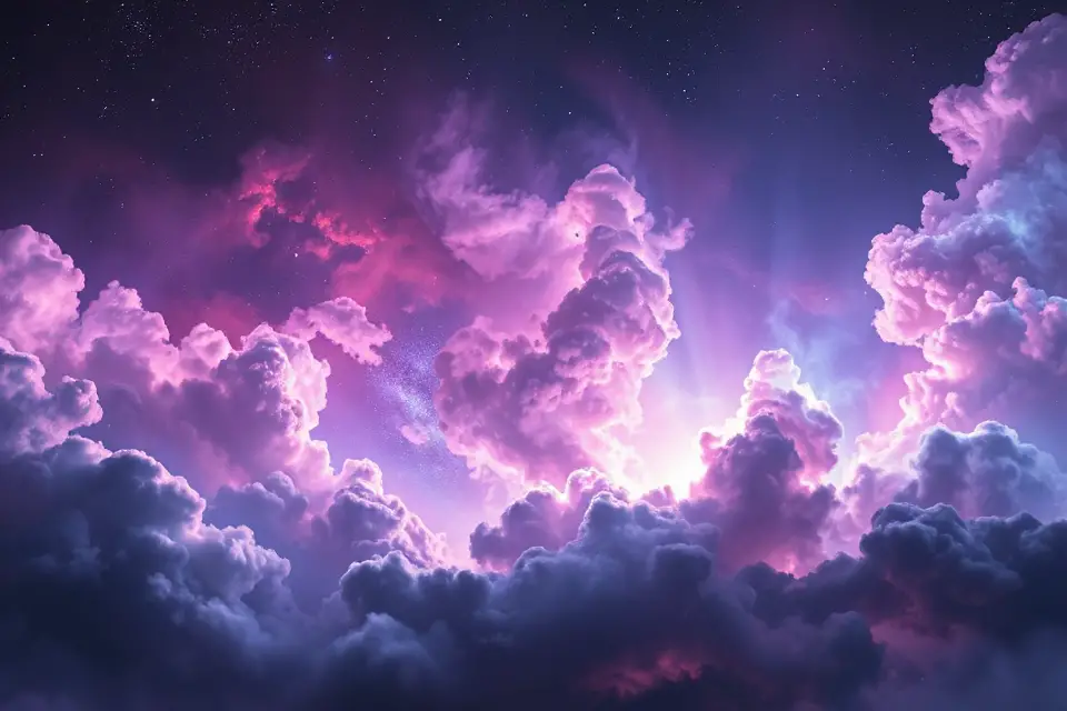 cosmic nebula cloud art