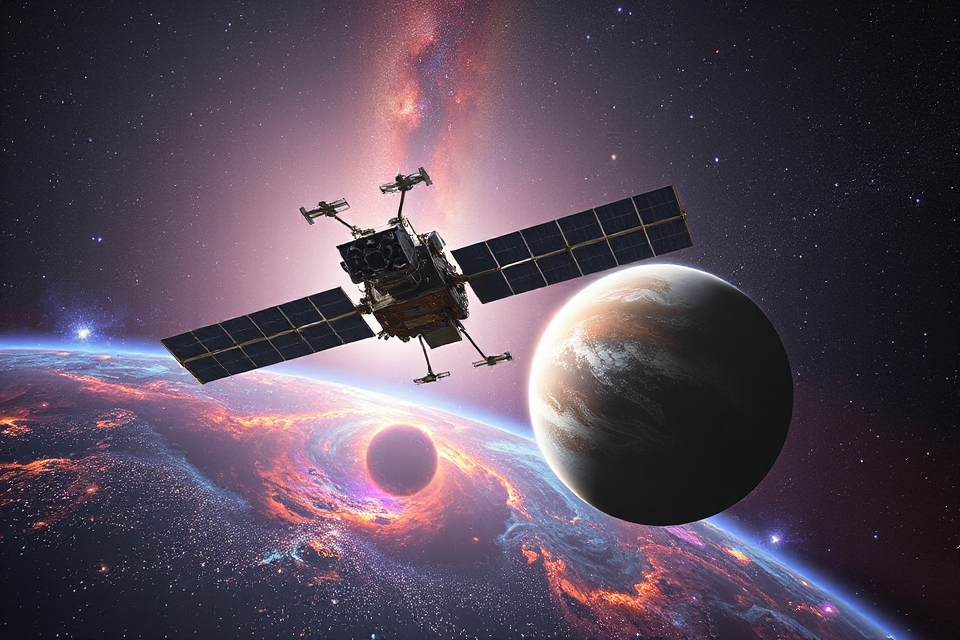 cosmic object in orbit