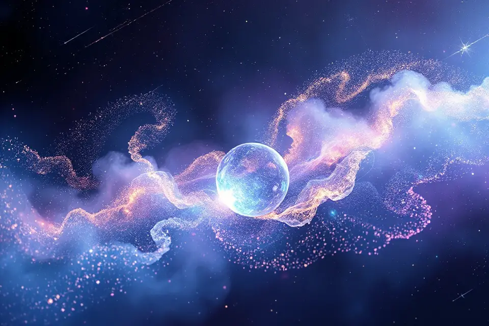 cosmic particles transformation photo