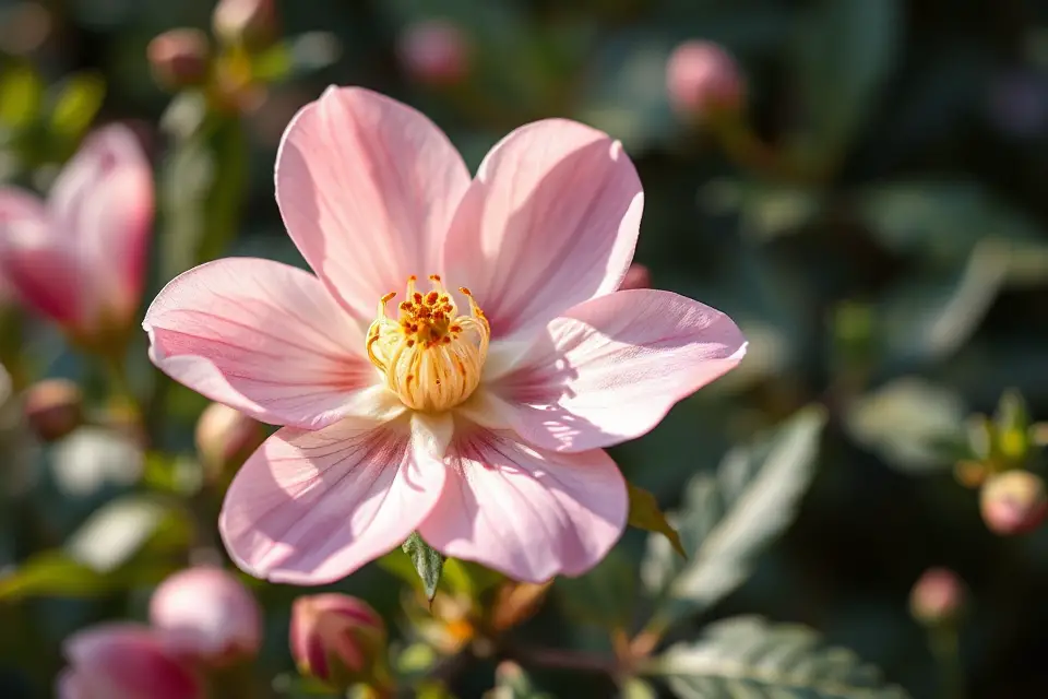 delicate flower telescopic view