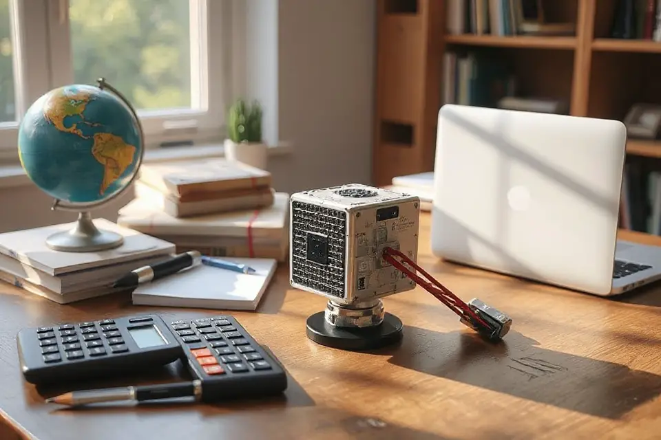 educational cube satellite image