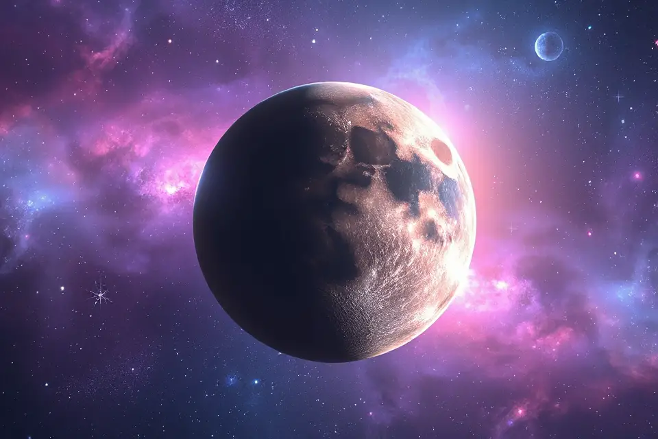 ethereal galaxy planet photo