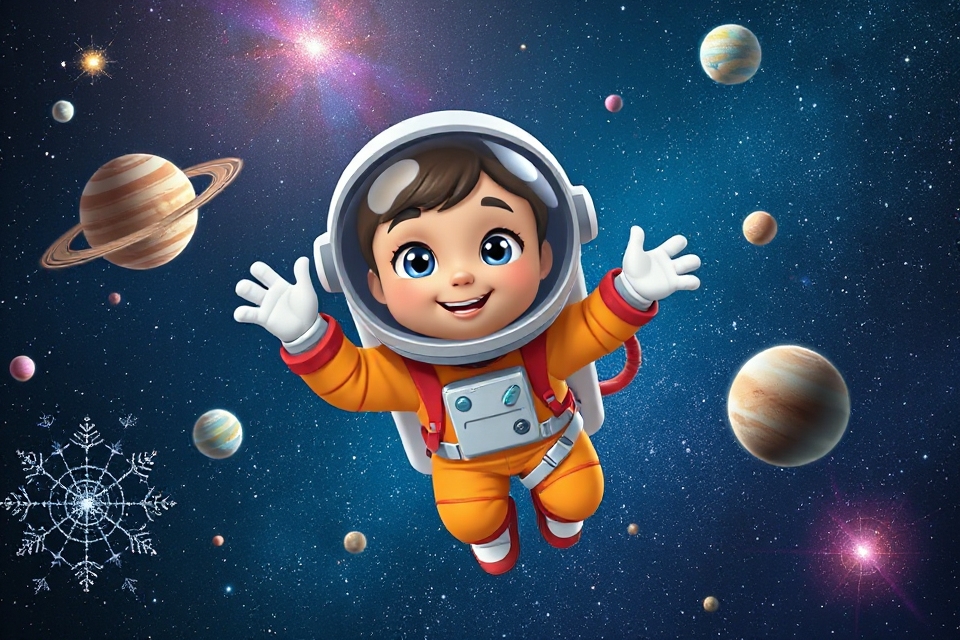 free cartoon astronaut image