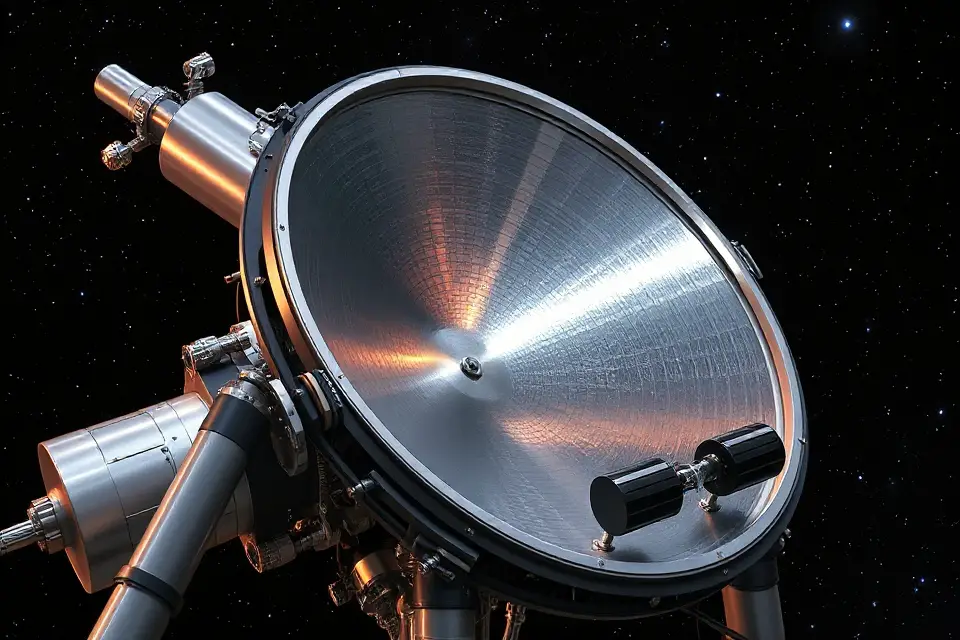 intricate space telescope design