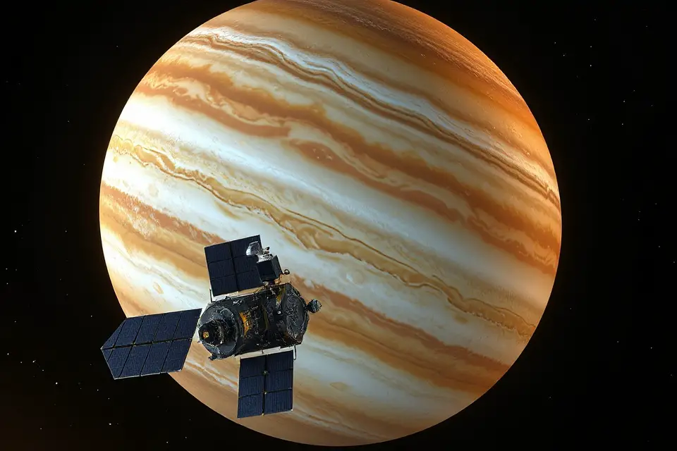 jupiter satellite stock photo