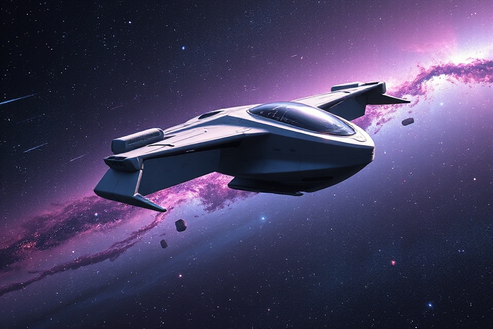 lone spacecraft in solitude