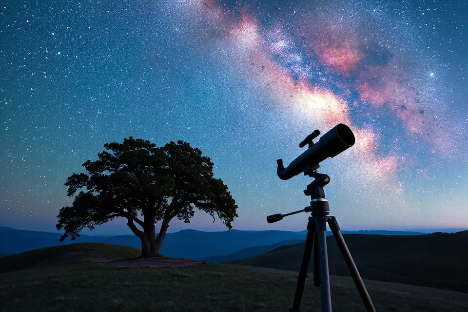 lone tree under milky way