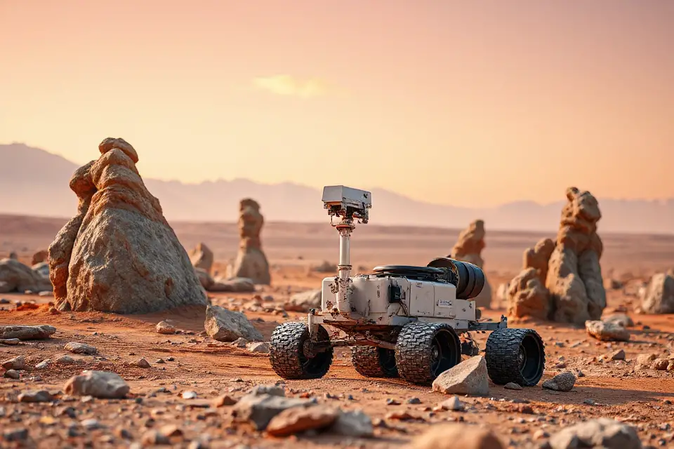 mars rover alien landscape