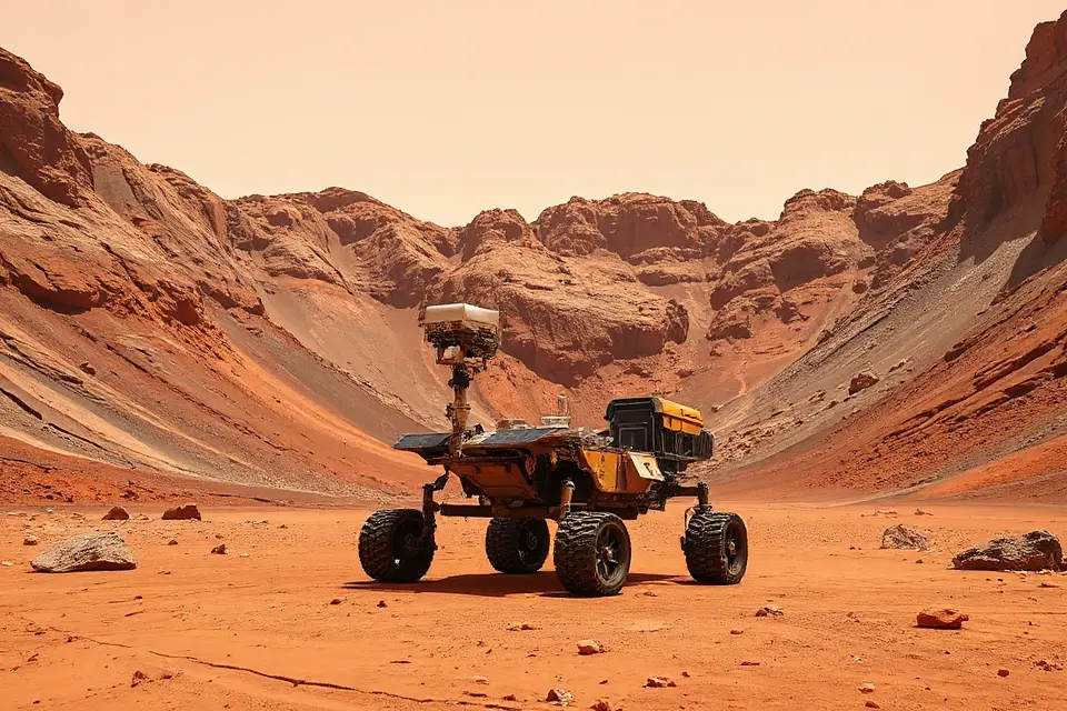 mars rover crater exploration