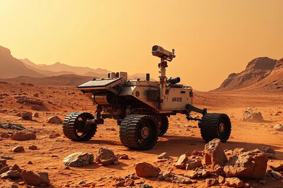 mars rover rocky terrain