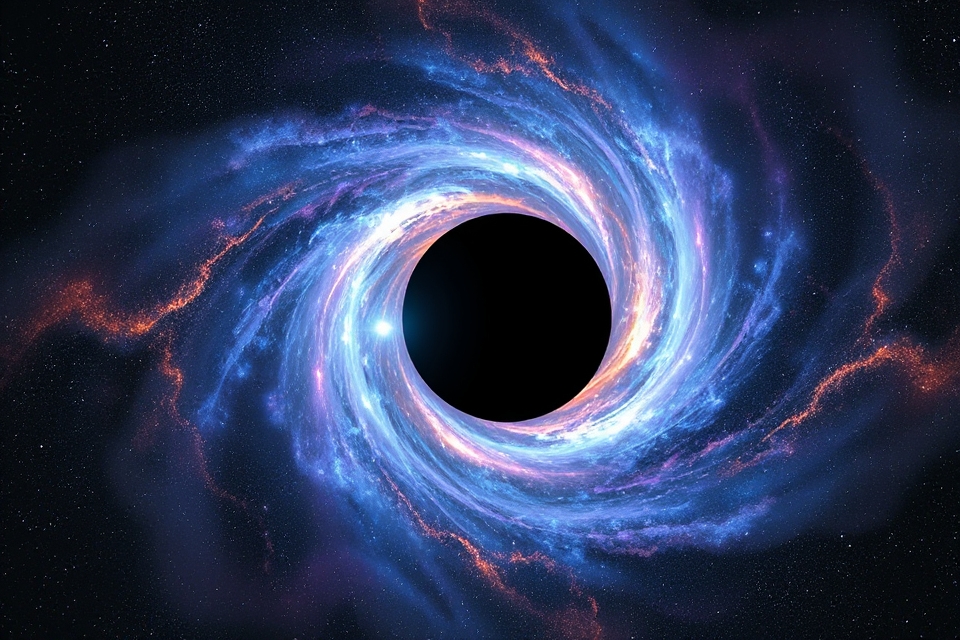mesmerizing isolated black hole