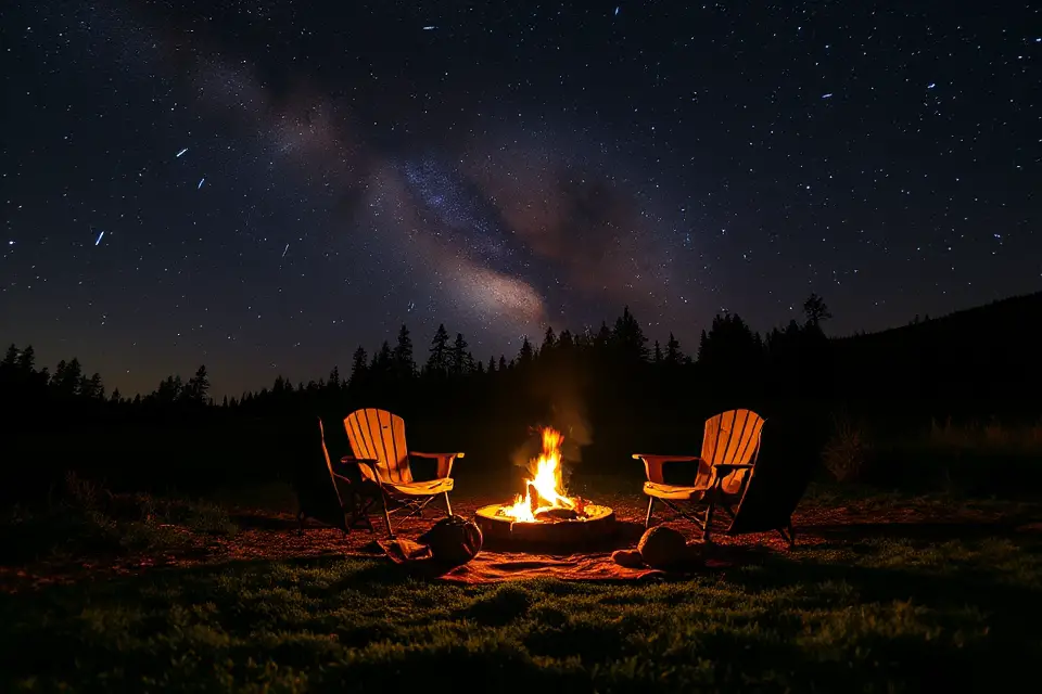 meteor shower campfire magic