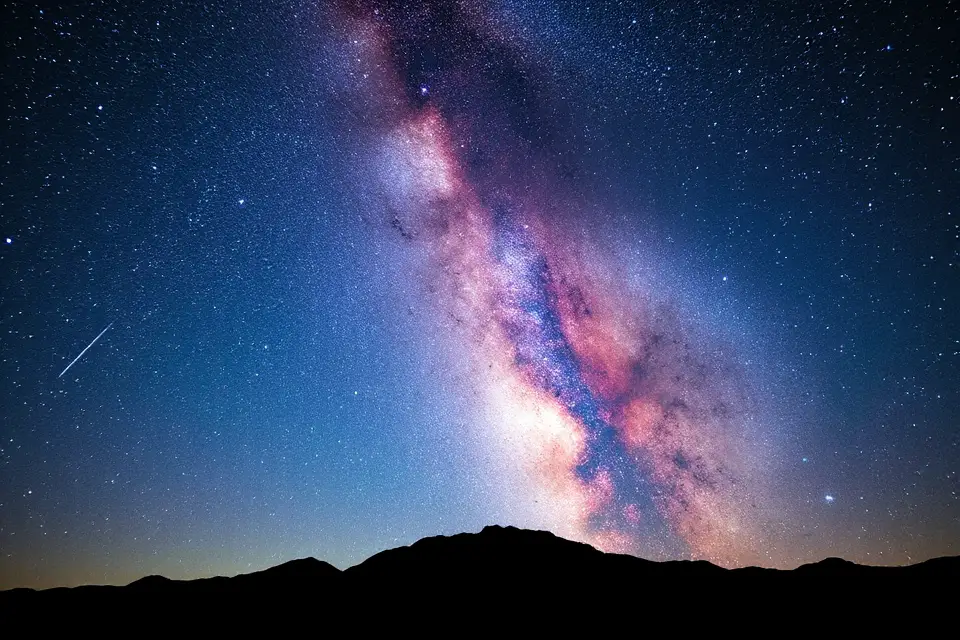 minimalist galactic center silhouette