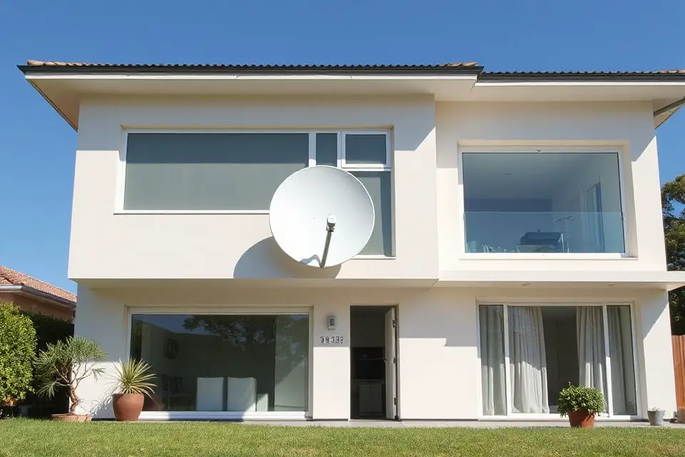 minimalist satellite dish design