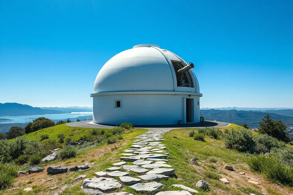 modern observatory dome photo