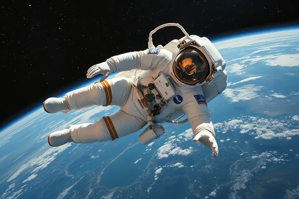 nasa astronaut in space