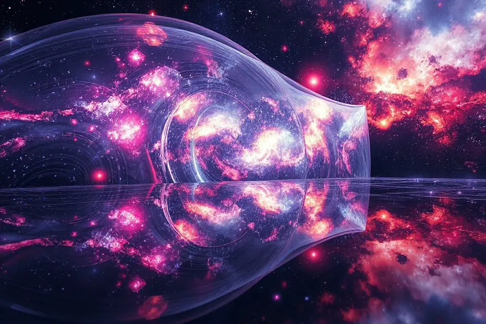 reflective space time distortion image