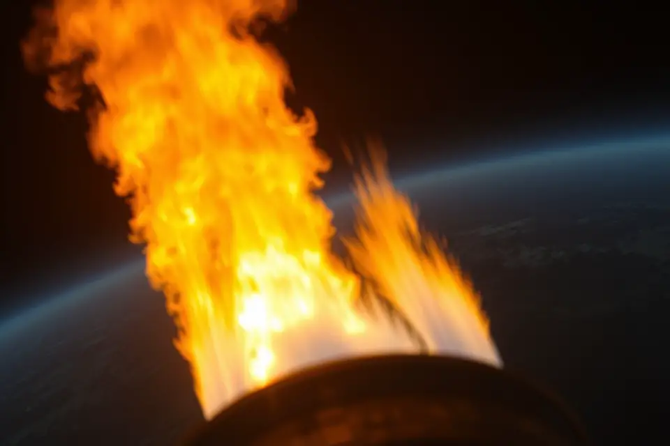 rocket flames close up photo