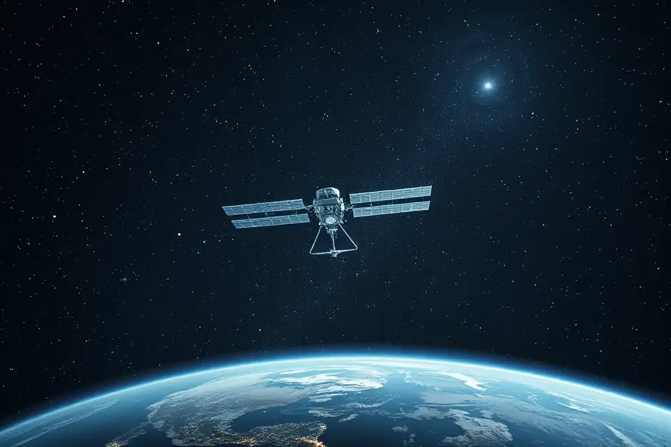 satellite night sky beauty