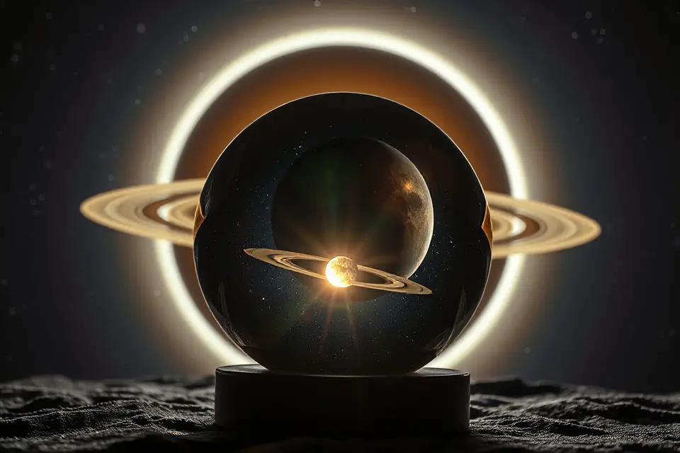 saturn eclipse crystal ball