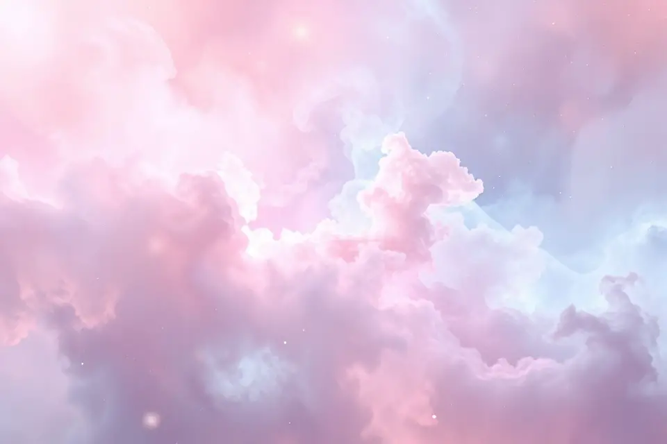 soft pastel nebula clouds