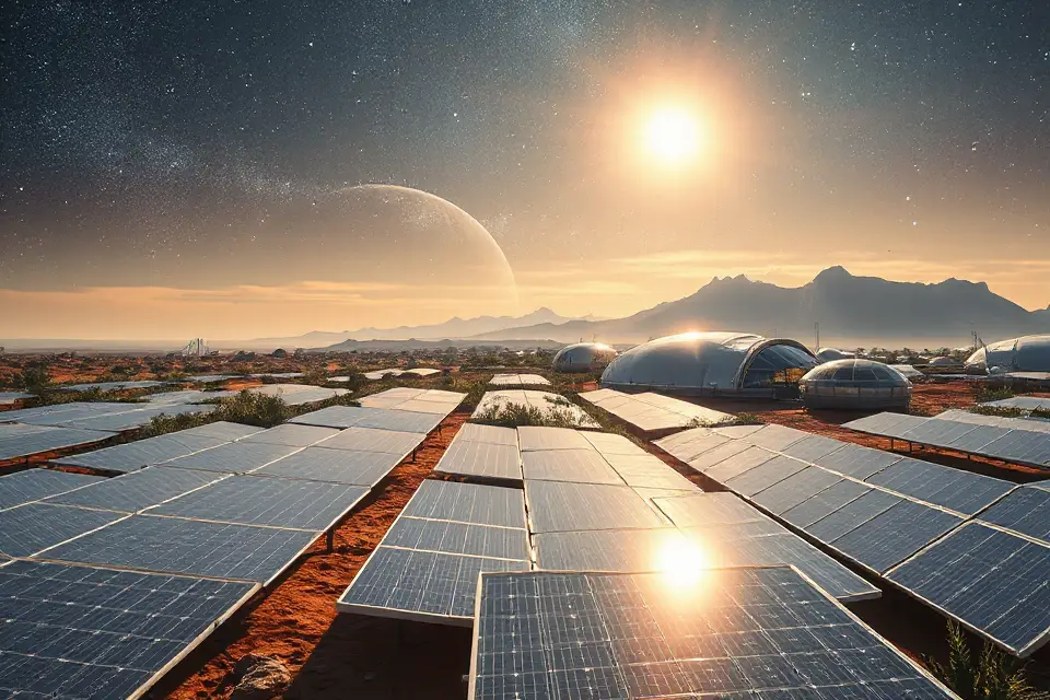 solar panels for colonization