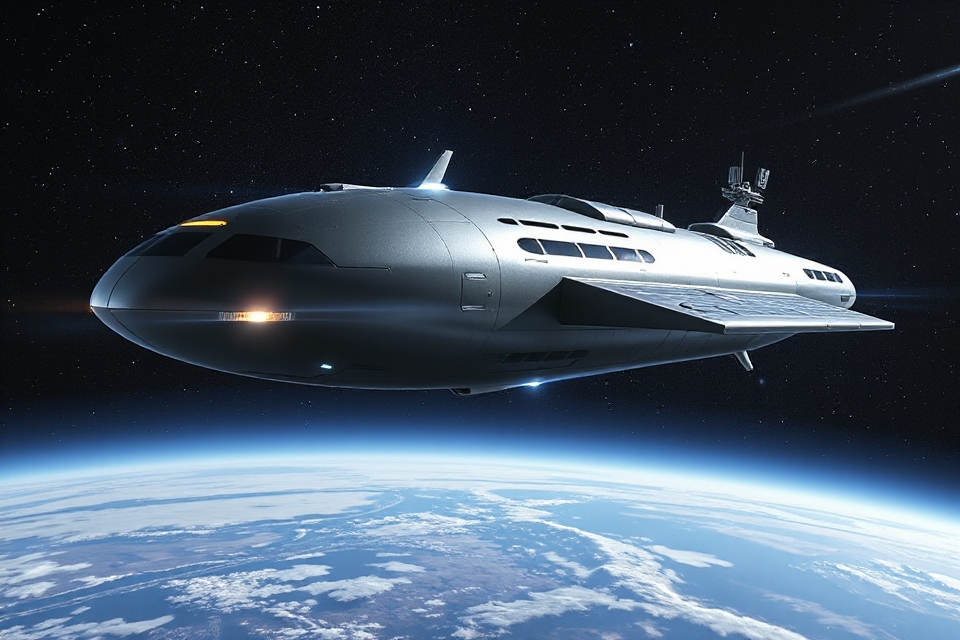 space cargo ship satellite