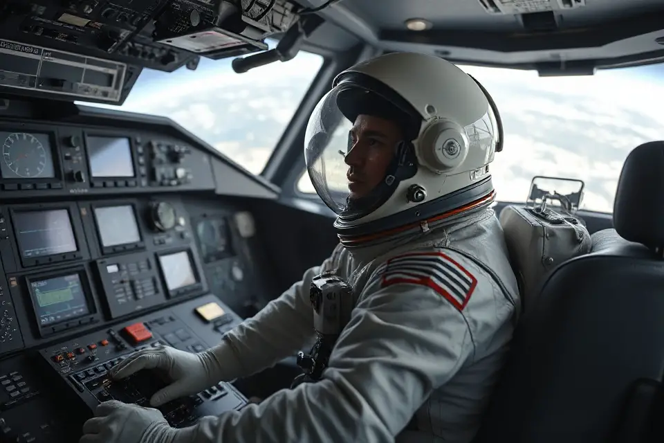 space shuttle astronaut control panel