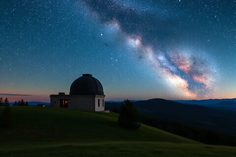 starry night sky photo
