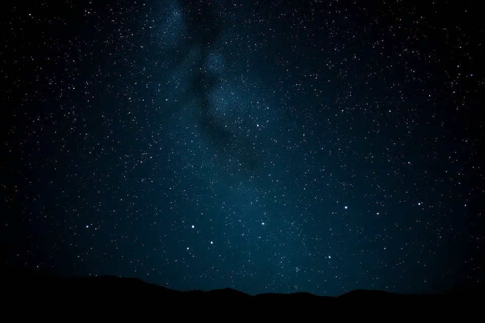 starry sky dark matter illustration