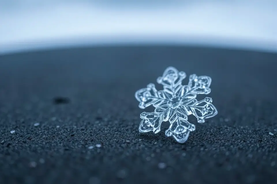 stunning snowflake telescopic view