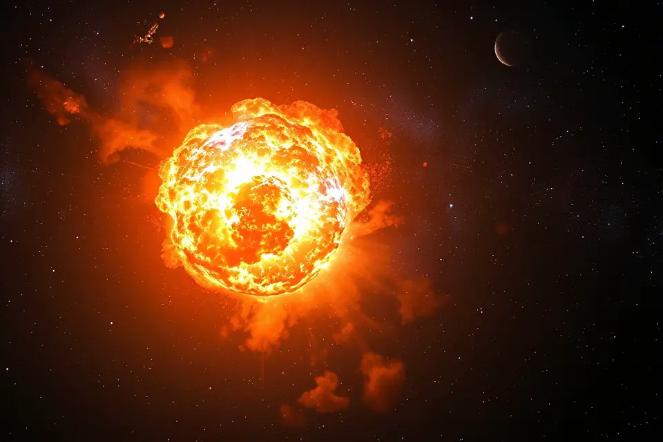 stunning supernova explosion photo
