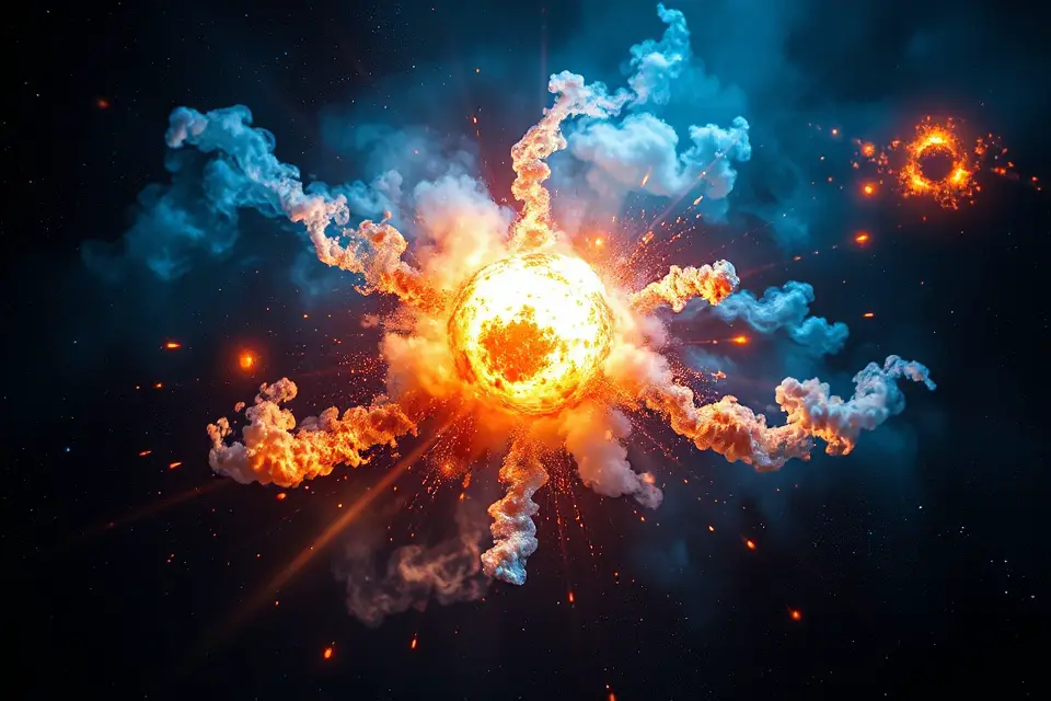 stunning supernova explosion photo