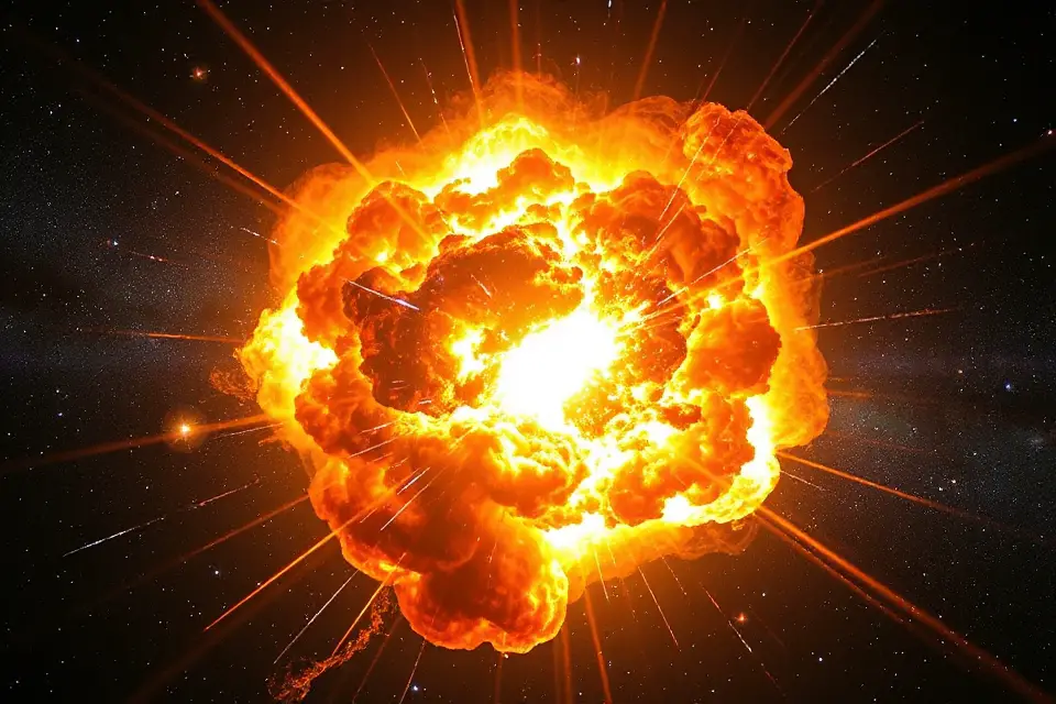stunning supernova explosion photo